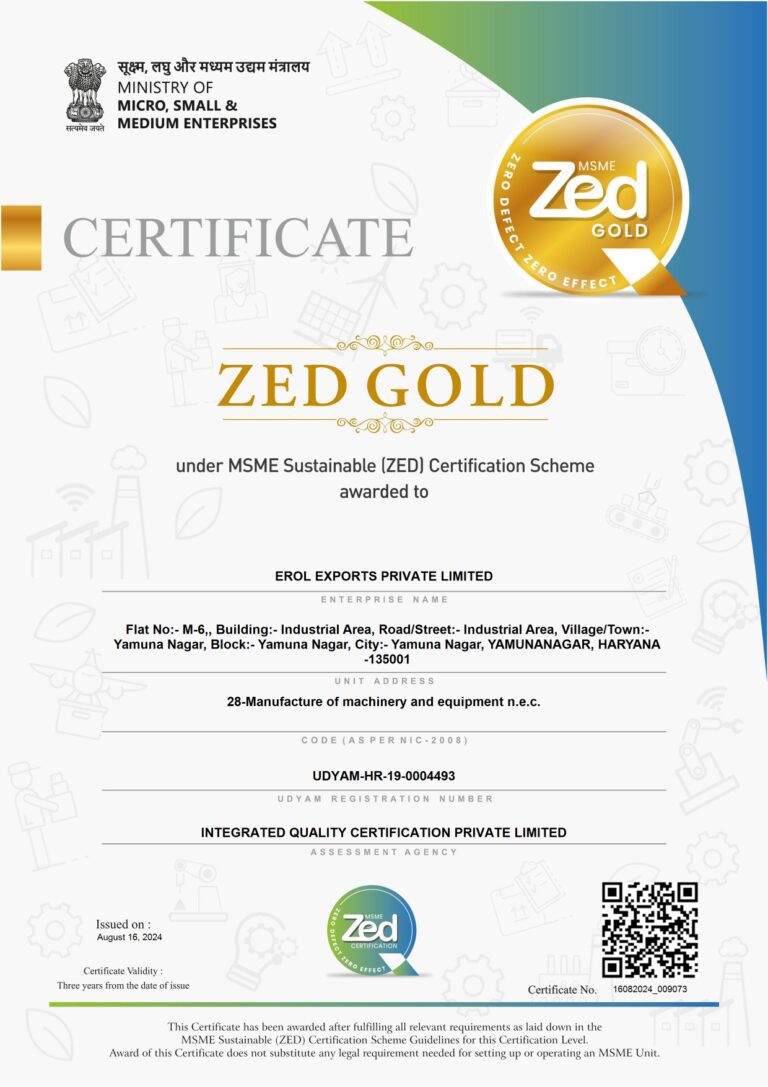 Certificate ZED GOLD