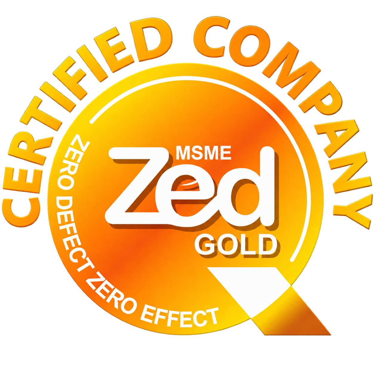 ZED GOLD by MSME, GoI